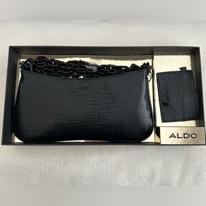 Aldo bag and card wallet set. NEW